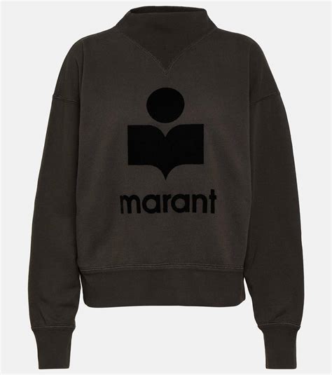 Logo Cotton Blend Sweatshirt in Coal 